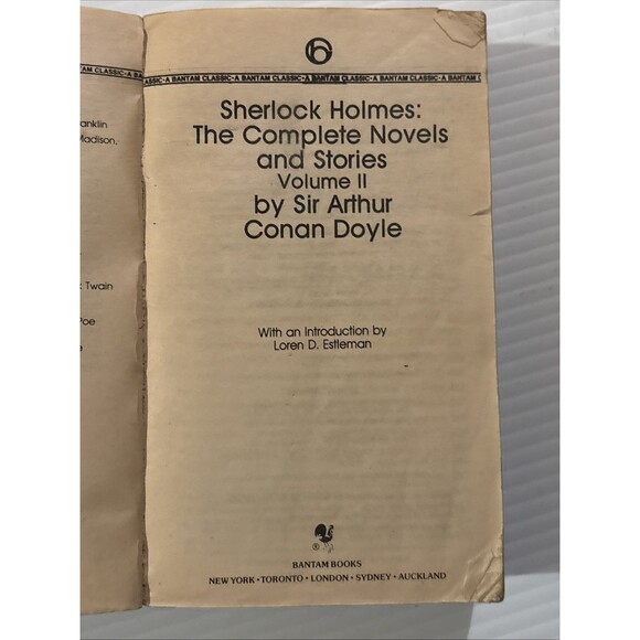 THE COMPLETE SHERLOCK HOLMES Sir Arthur Conan Doyle Volume I and II Set - Picture 11 of 14